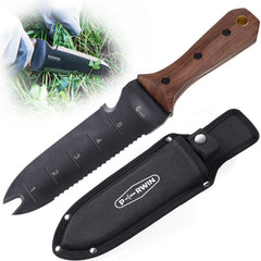 PERWIN front view of Hori Hori knife showing full blade and handle benefit durability