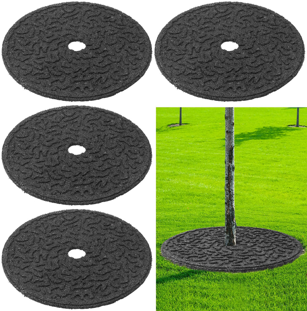 Peryiter front view of six rubber tree rings showing packaging and quantity benefits