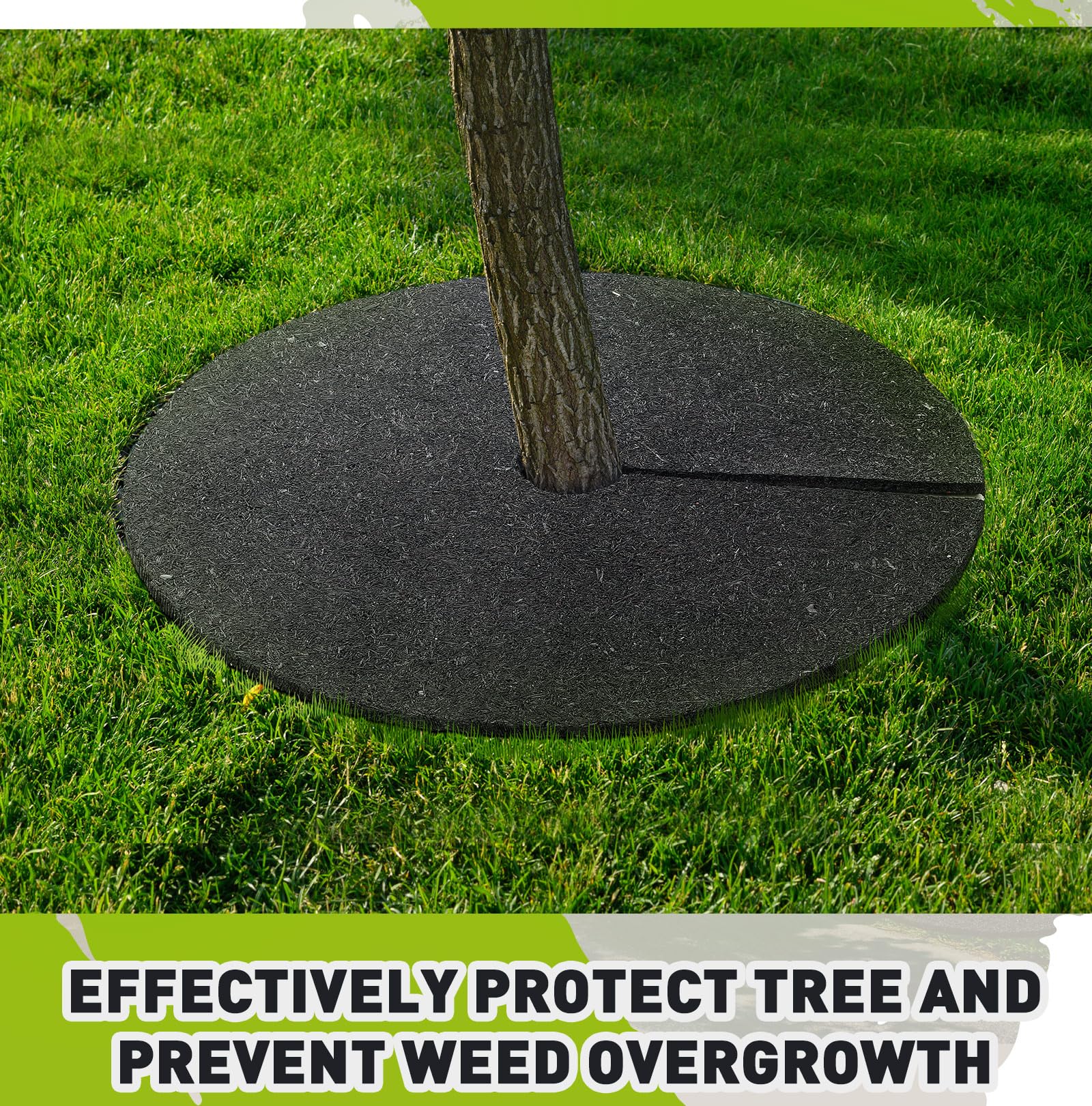 Peryiter ring in landscaped lawn illustrating tidy curb appeal benefit