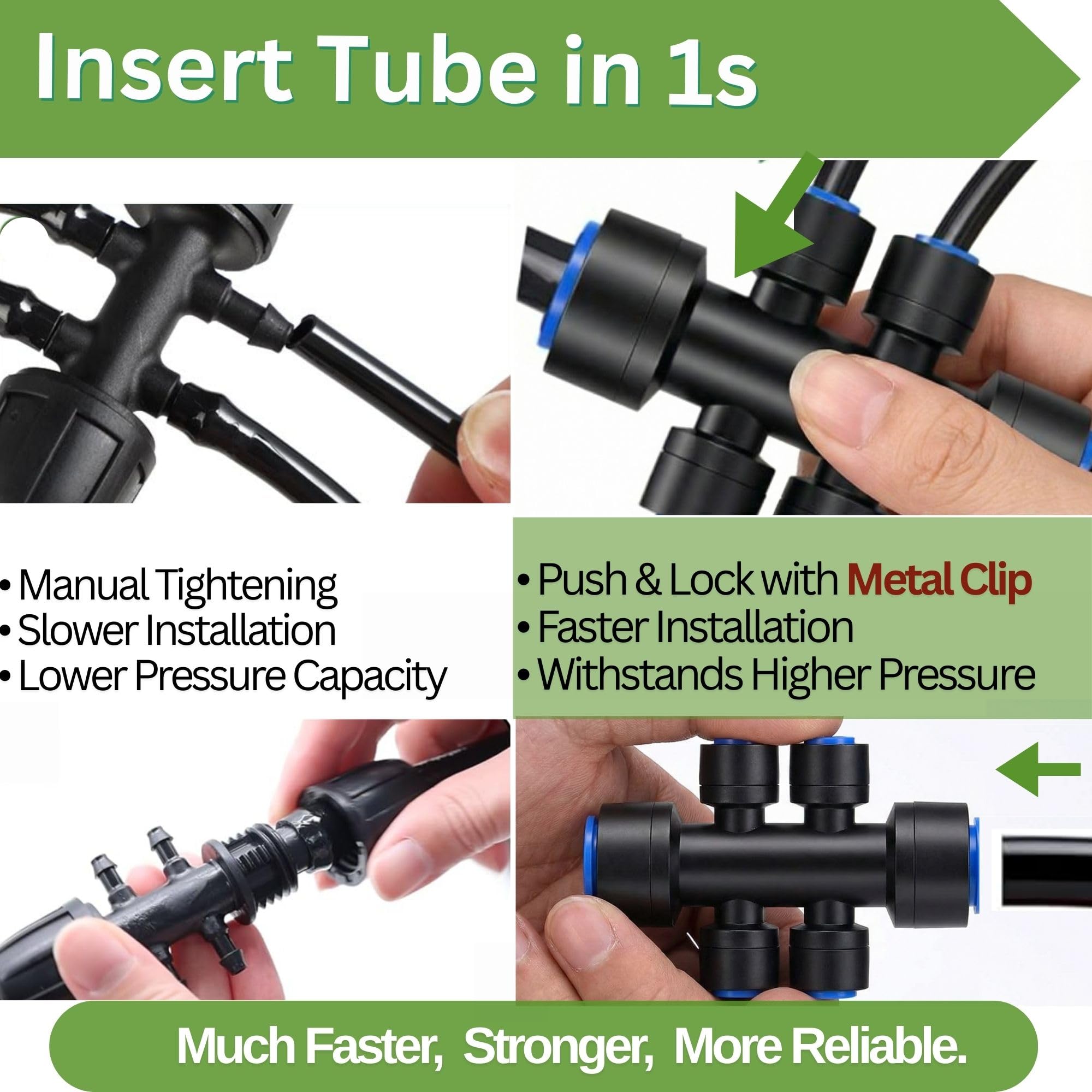 PESIODU 360° mist nozzle spraying gentle cooling mist on plants