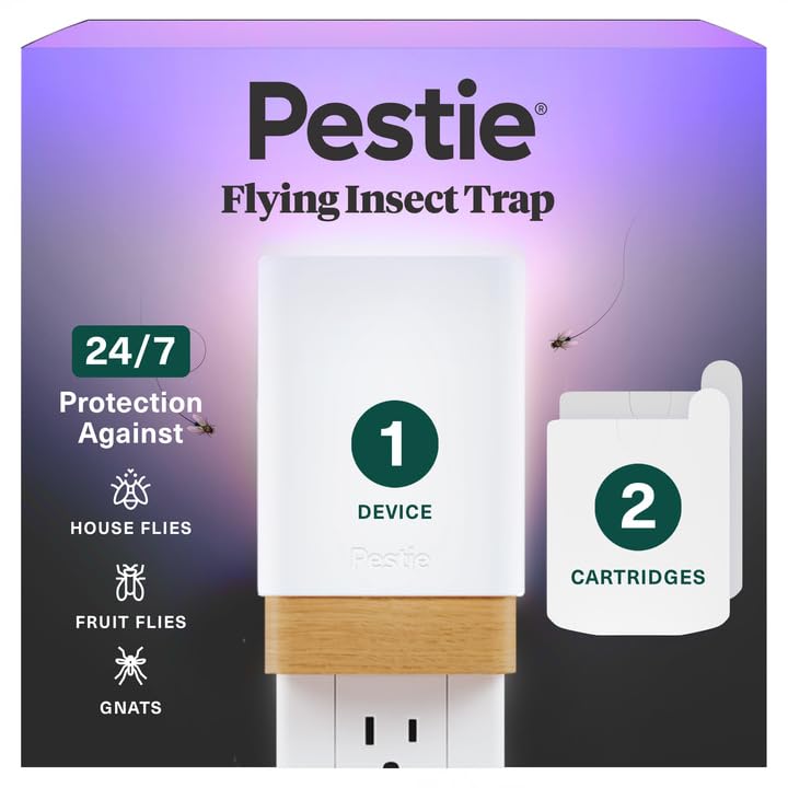 Pestie front view of plug-in device showing compact profile and discreet design benefit