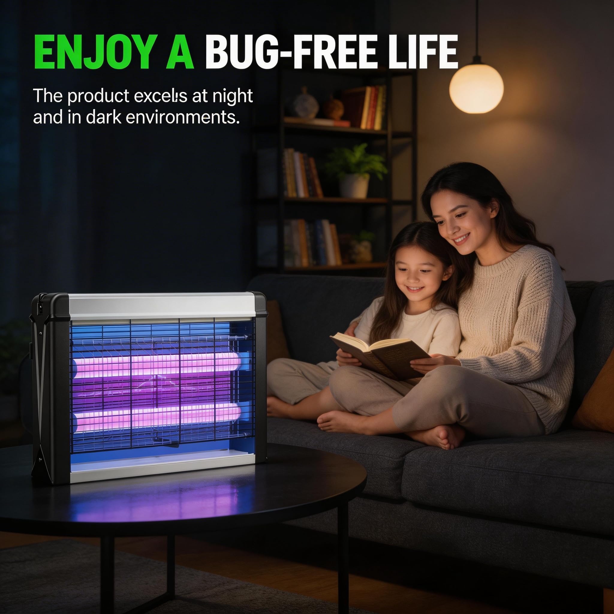 PestMentor placed on kitchen counter reducing flying pests around food