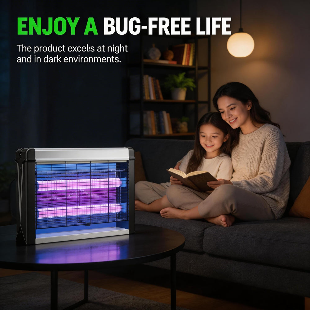 PestMentor placed on kitchen counter reducing flying pests around food