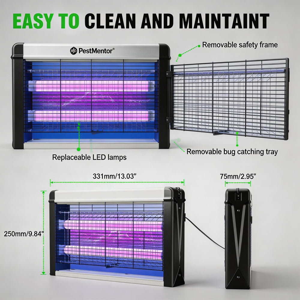 PestMentor illuminated UV light demonstrating insect attraction benefit