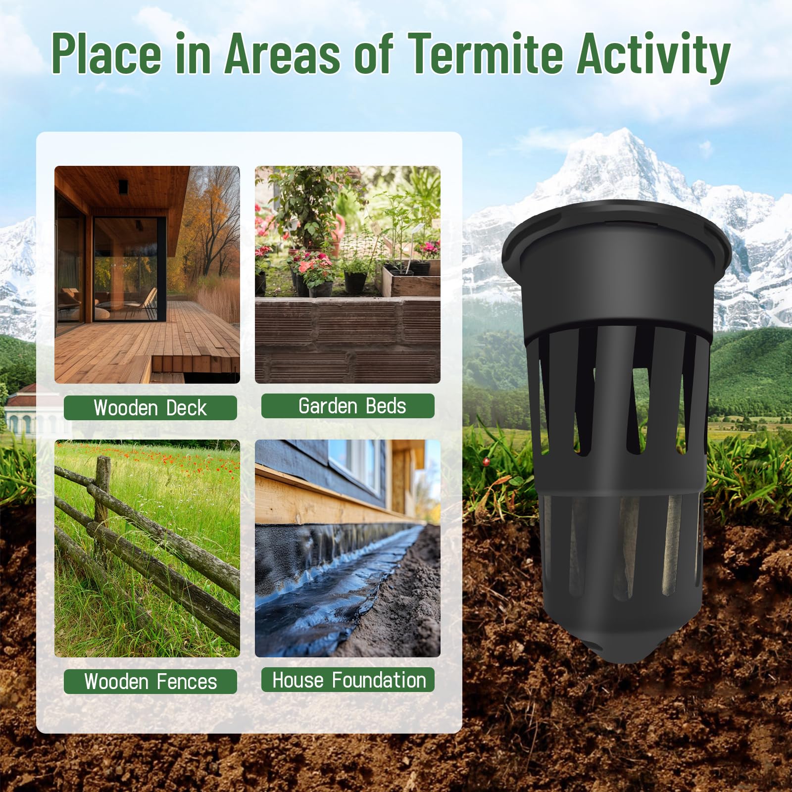 Pestoptek wood monitoring blocks and spare pieces for reliable termite baiting