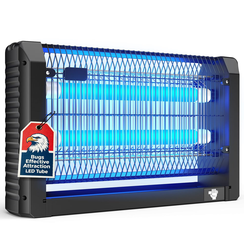 Pestrols front view wall-mounted showing sleek design and safe grill, improves room protection