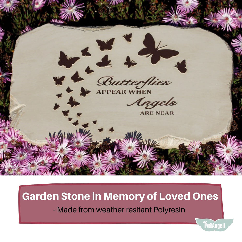 PetAngell gift box opened to display stone, ready-to-give sympathy presentation advantage