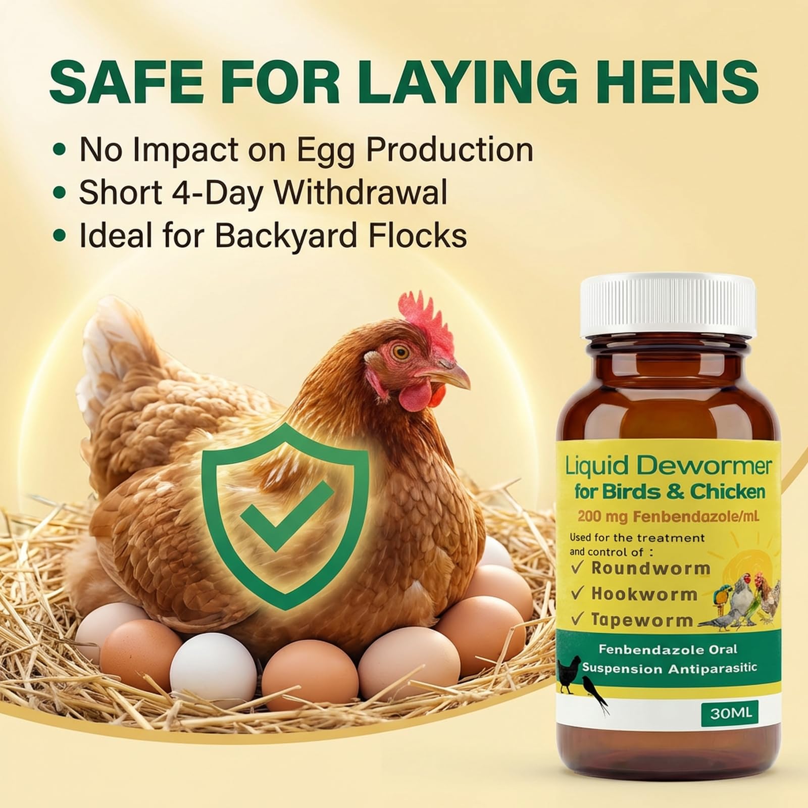 Petcci bottle in a chicken coop setting showing suitability for backyard flocks