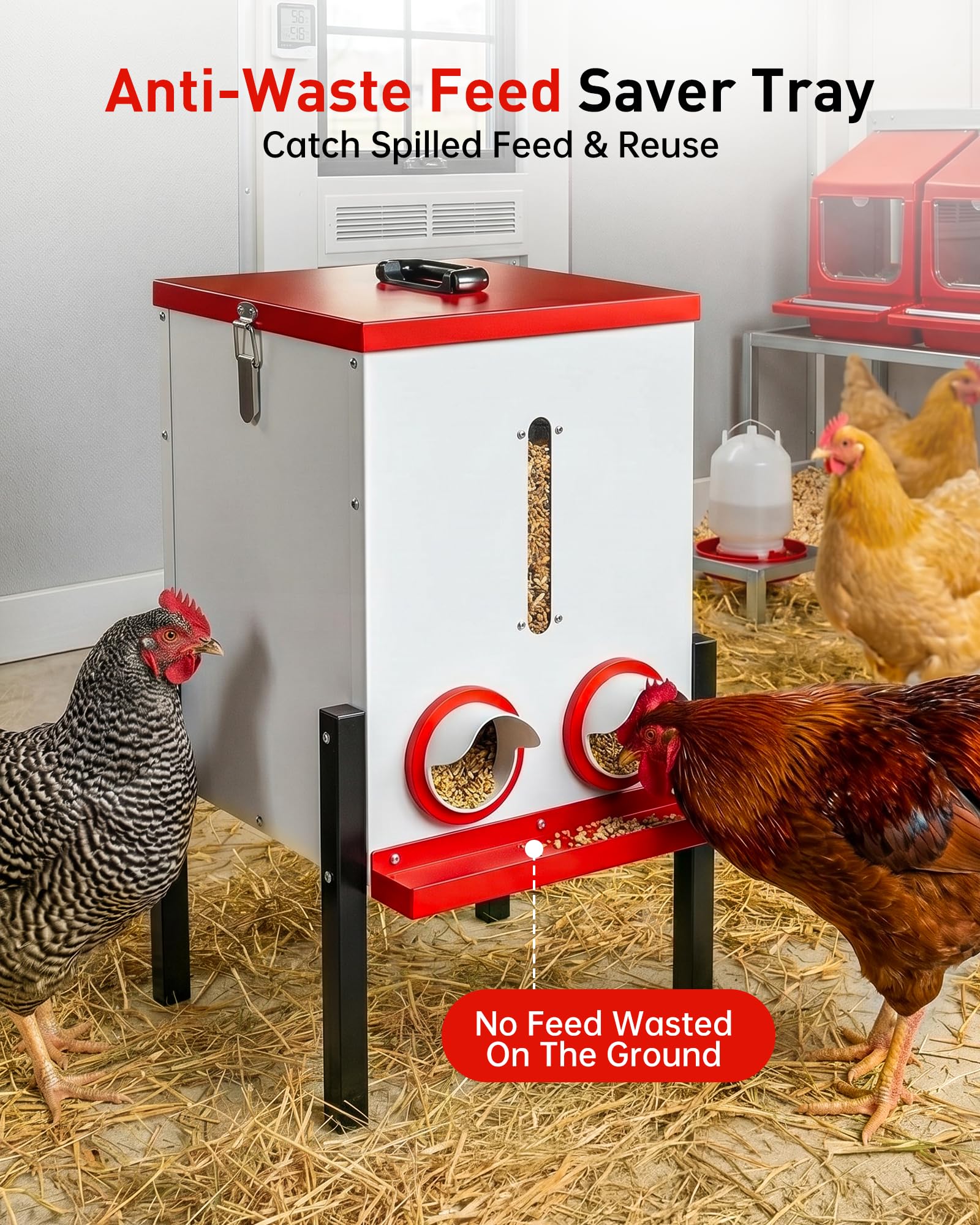 PETDOTT elevated stand full unit keeps feed above mud and debris