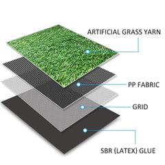 Petgrow close fiber texture displaying soft four-tone blades and realistic thatch