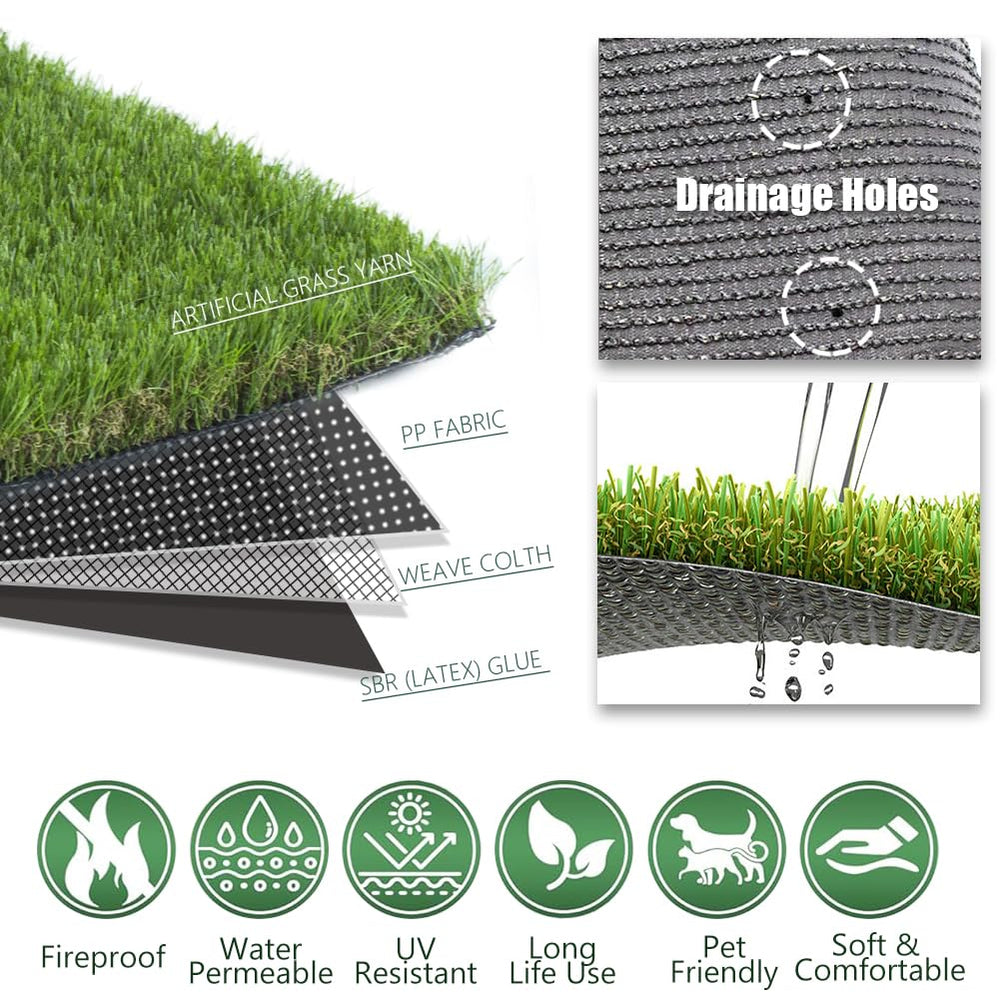 Petgrow drainage holes backing detail illustrating quick water runoff