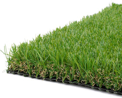 Petgrow front view of rug showing full green coverage and curb appeal