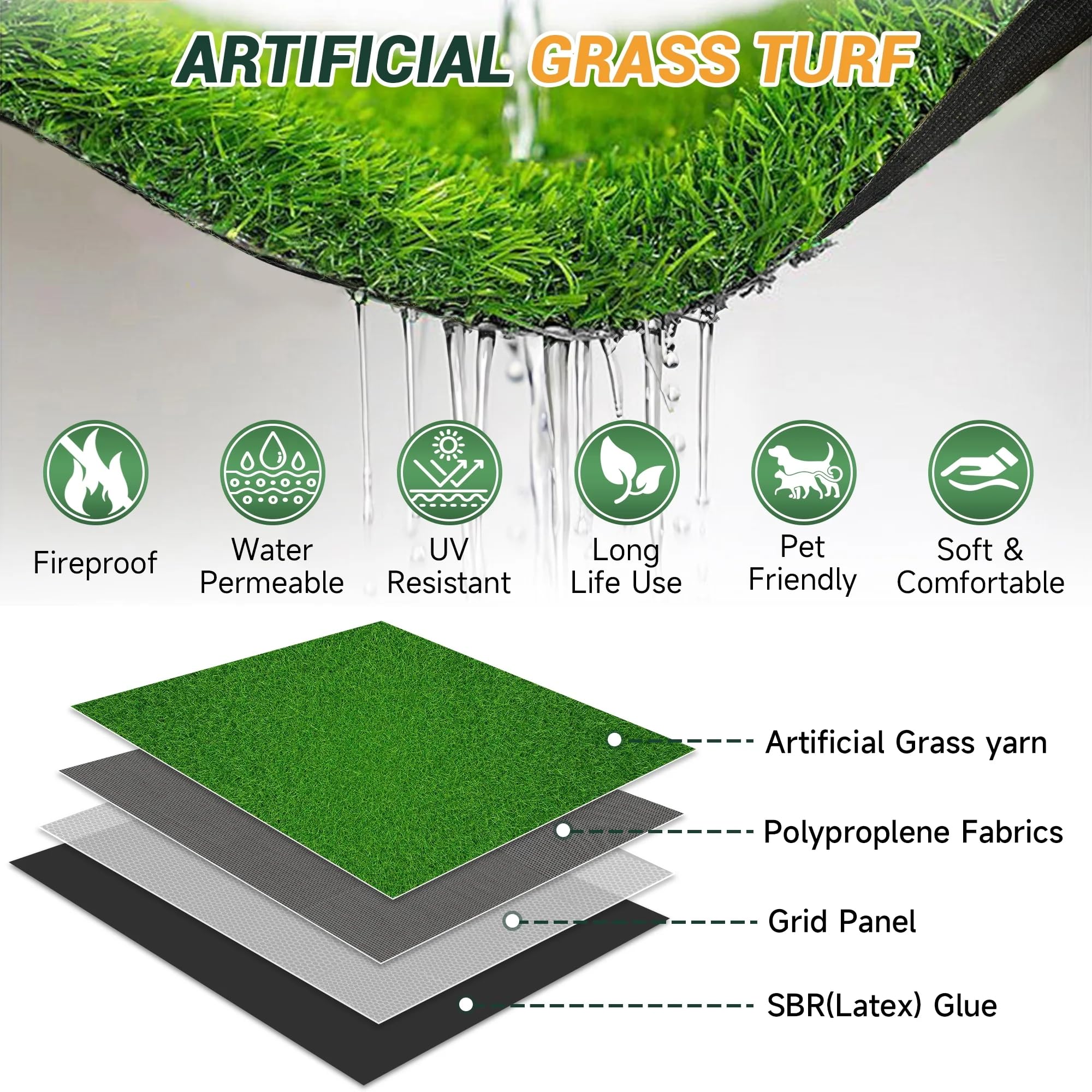 Petgrow on balcony creating a soft, slip-resistant outdoor surface