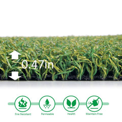 Petgrow close-up of turf fibers showing realistic texture and smooth roll