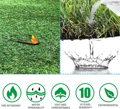 Petgrow rubber backing with drainage holes displaying fast water runoff benefit