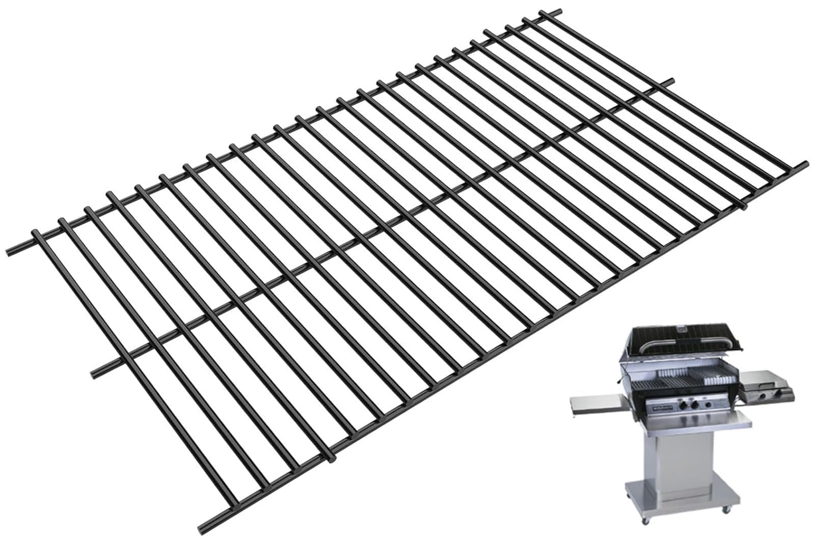 PETKAO front view of briquette rack showing fit and robust support benefit