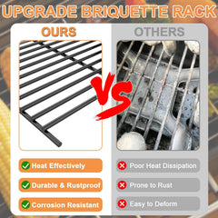 PETKAO rack installed in Broilmaster grill for restored heat distribution benefit