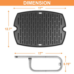 PETKAO stainless burner tube close-up showing fit and corrosion resistance benefit