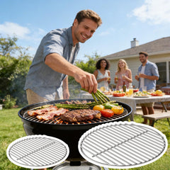 PETKAO charcoal grate detail showing ventilation holes for improved airflow