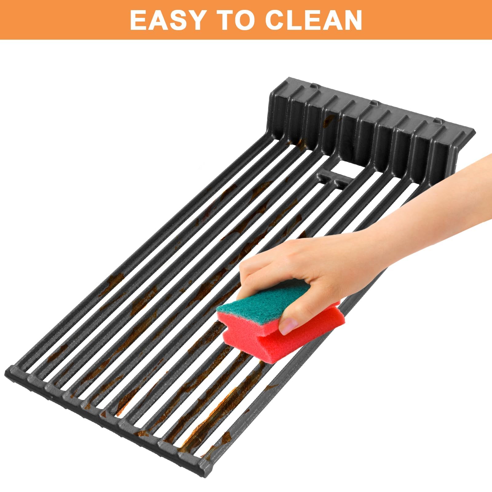 PETKAO cleaning demo with brush showing simple maintenance benefit