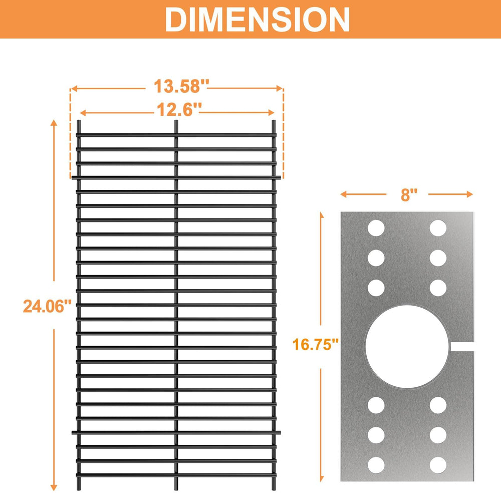 PETKAO close-up of stainless heat shield edge for corrosion resistance and better heat flow