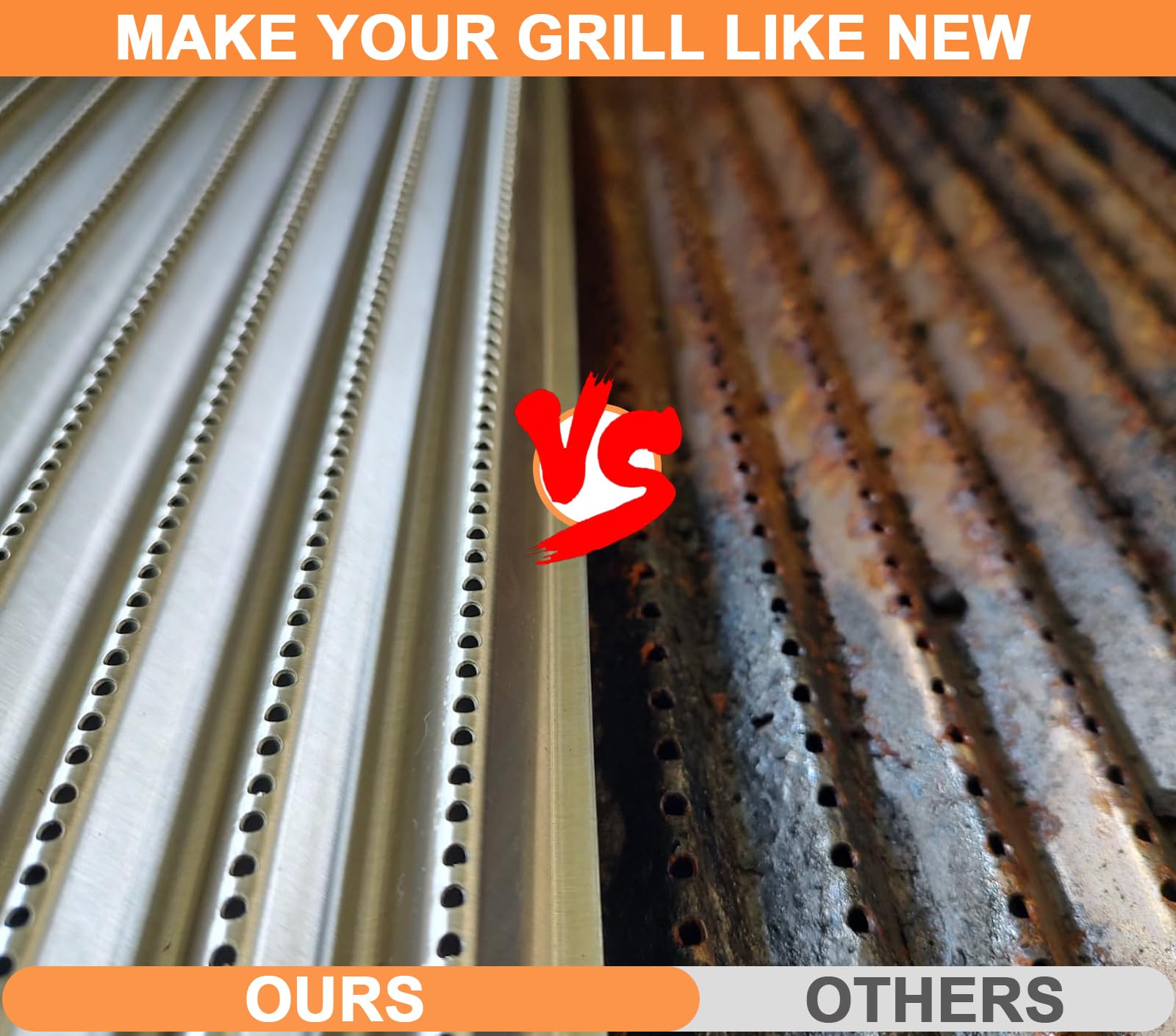 PETKAO cooking grate dimensions overlay assists buyers in measuring fit