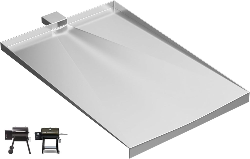 PETKAO front view drip pan showing fit and clean edges for easy replacement
