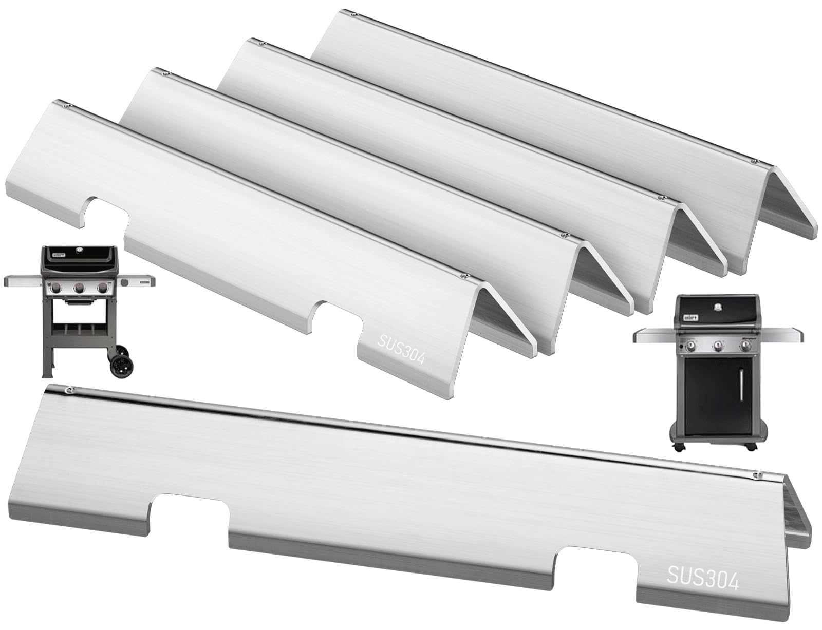 PETKAO flavorizer bars front view showing OEM fit and durable finish
