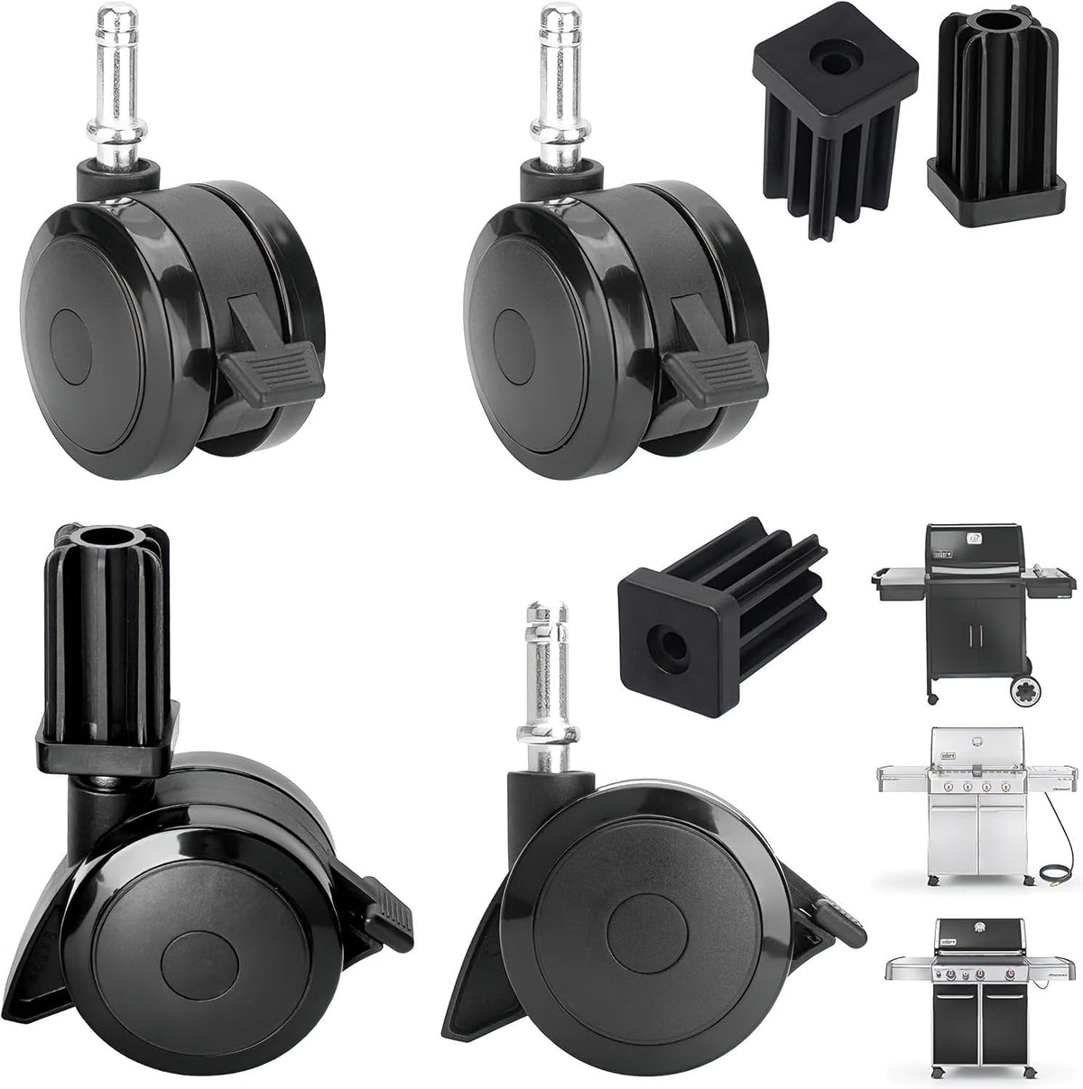 PETKAO front packaging view showing replacement wheels and benefits