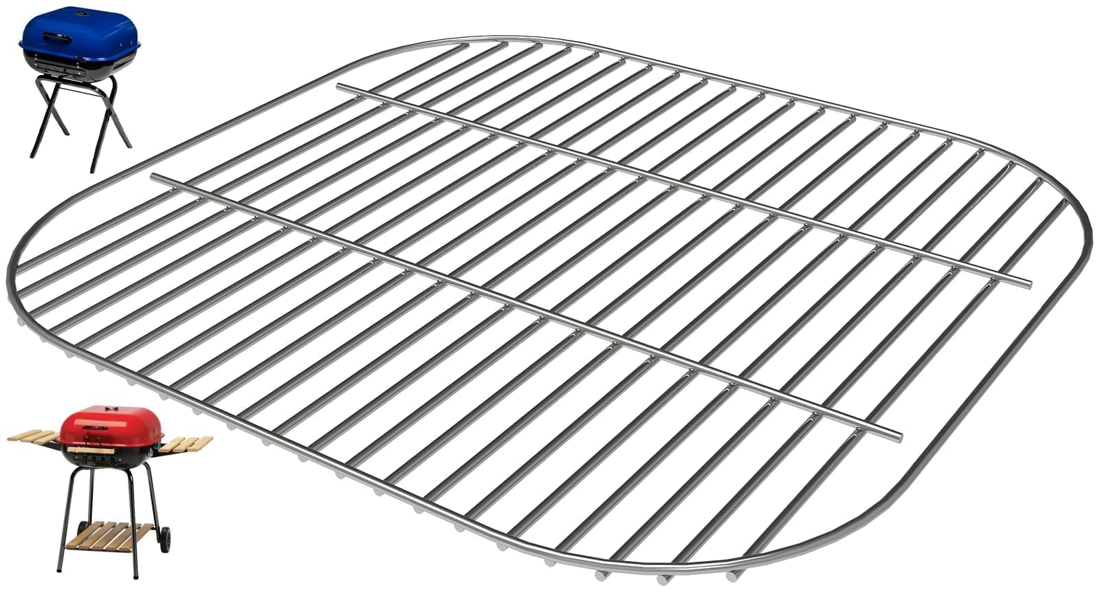 PETKAO front view of replacement grate showing sturdy bars and fit benefit