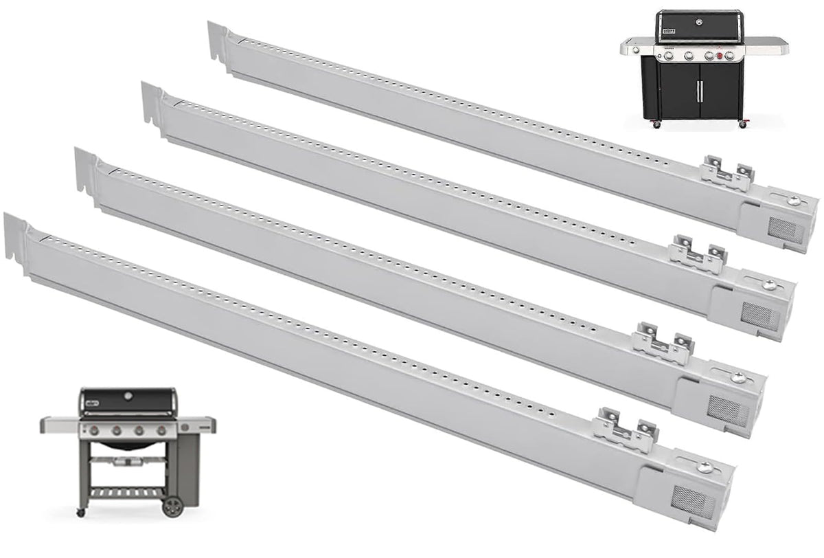 PETKAO front view showing four replacement burner tubes, restores grill performance