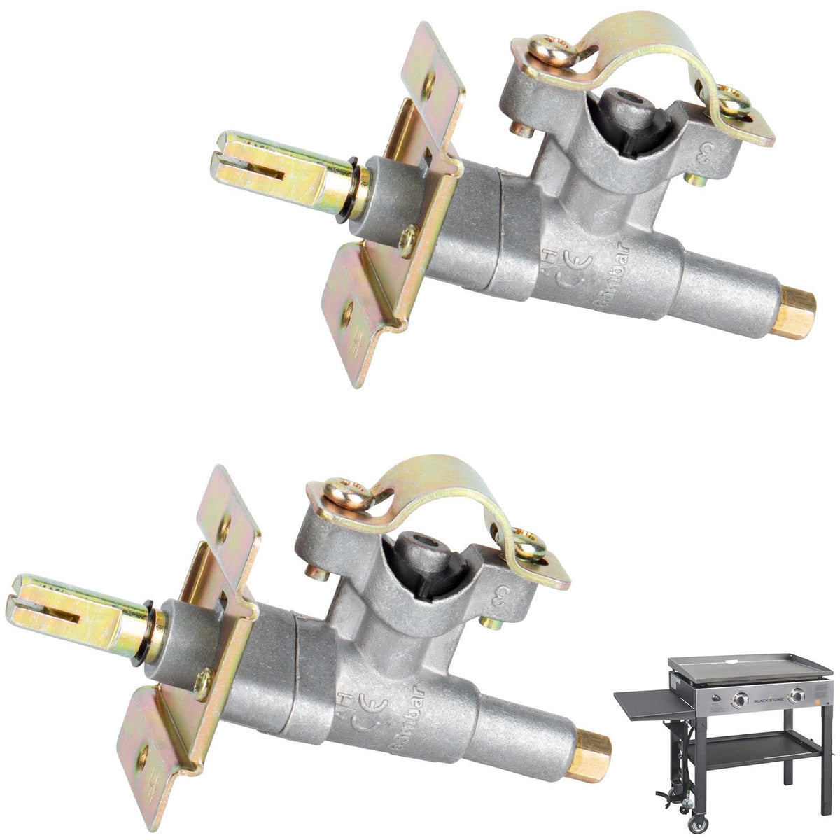 PETKAO front view of burner control valve showing fit and finish, improves control