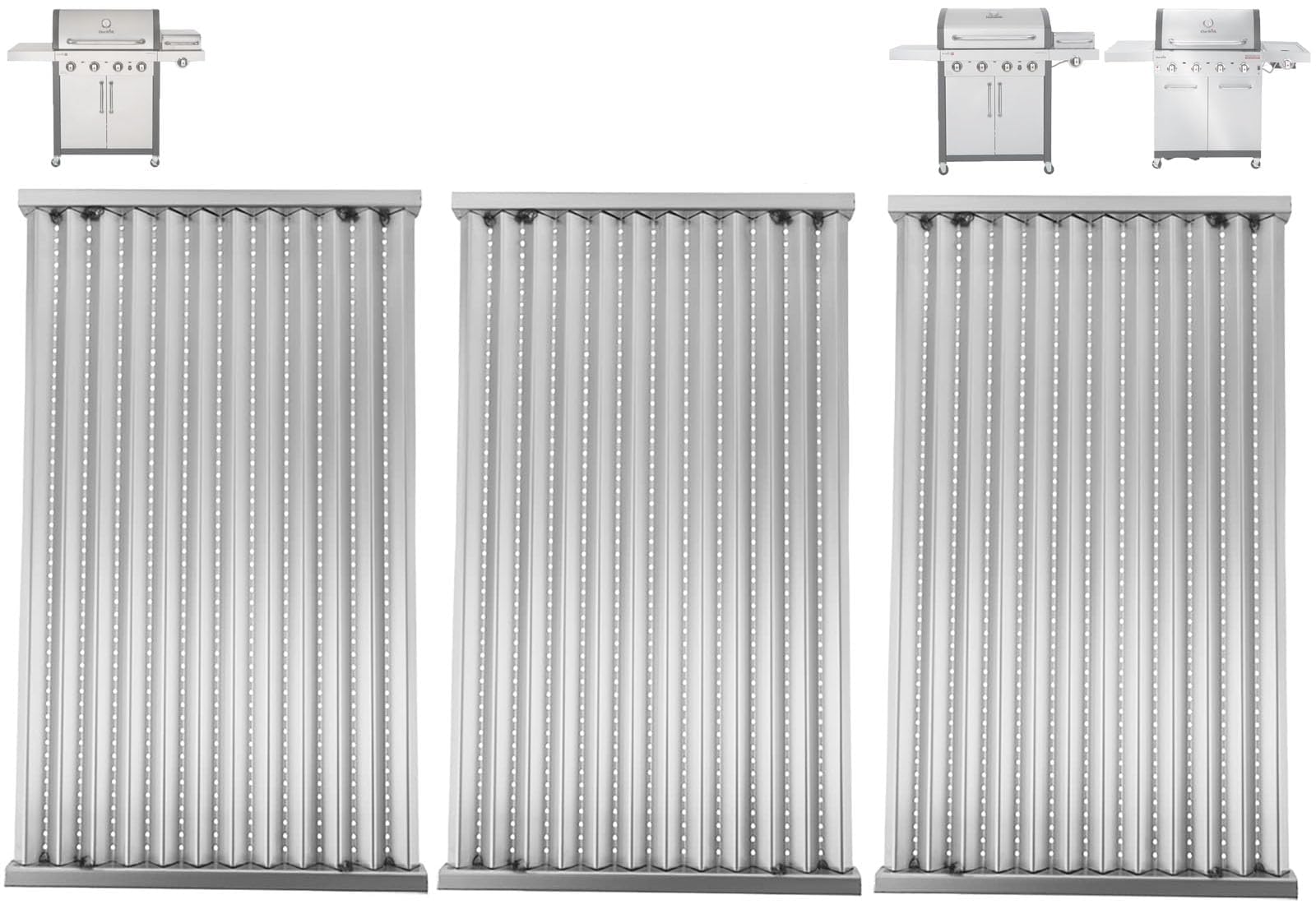 PETKAO front view emitters showing clean replacement and improved heat coverage