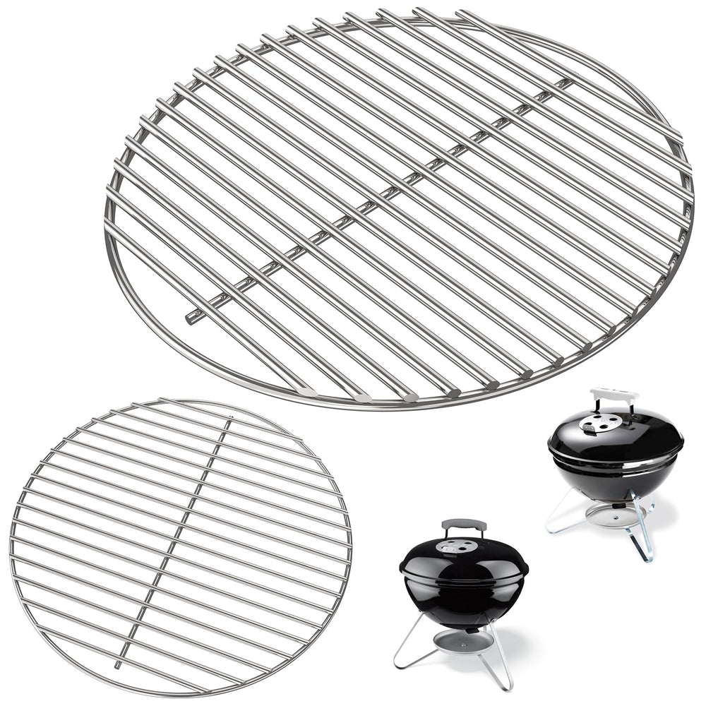 PETKAO front view of cooking and charcoal grates showing fit and finish benefit