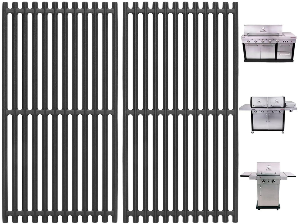 PETKAO front view of cast iron grates showing precise fit and durability