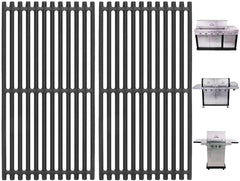 PETKAO front view of cast iron grates showing precise fit and durability