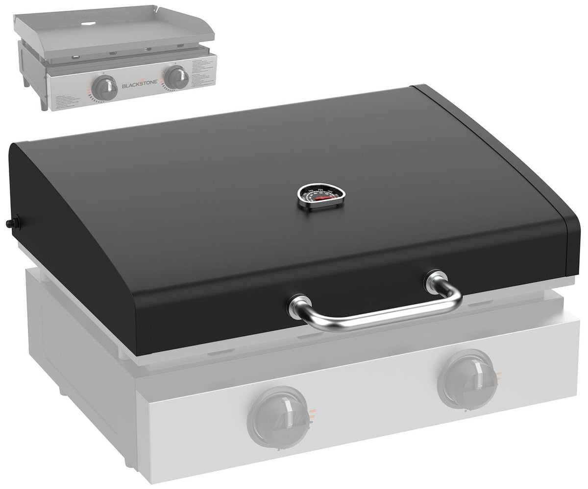 PETKAO front view lid on griddle showing secure fit and protection