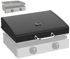 PETKAO front view lid on griddle showing secure fit and protection