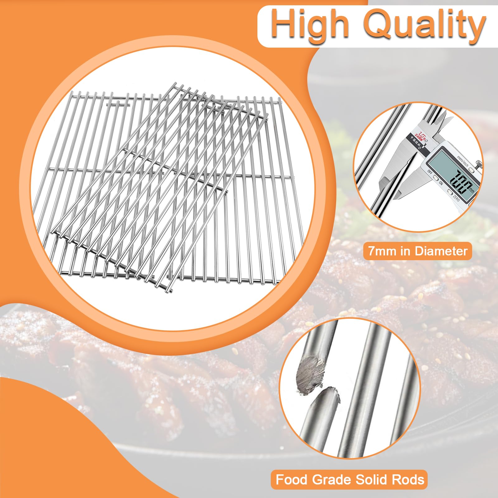 PETKAO grates beside ruler for accurate size and correct fit verification