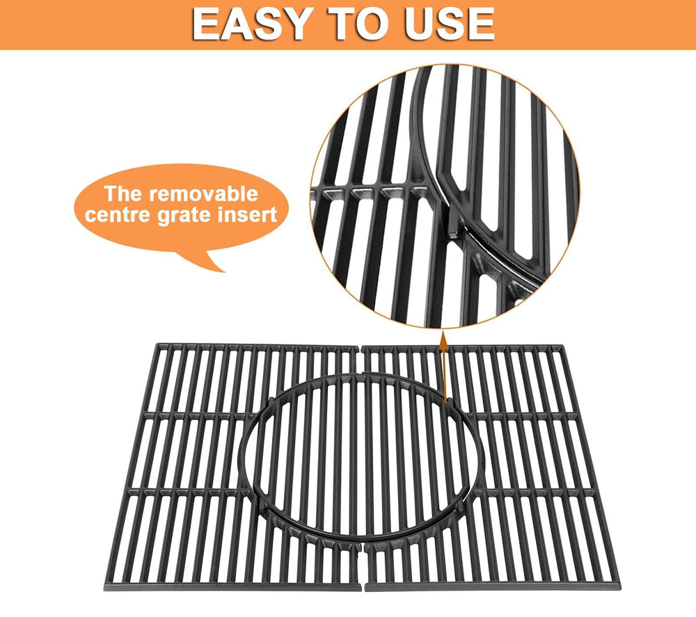 PETKAO grates installed on a Weber Spirit demonstrating seamless integration and stability