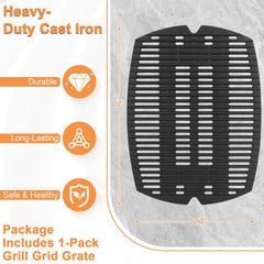 PETKAO grate installed in a Weber Q demonstrating exact drop-in compatibility