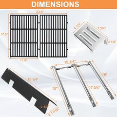 PETKAO stainless heat deflector angled view illustrating grease capture and heat reflection