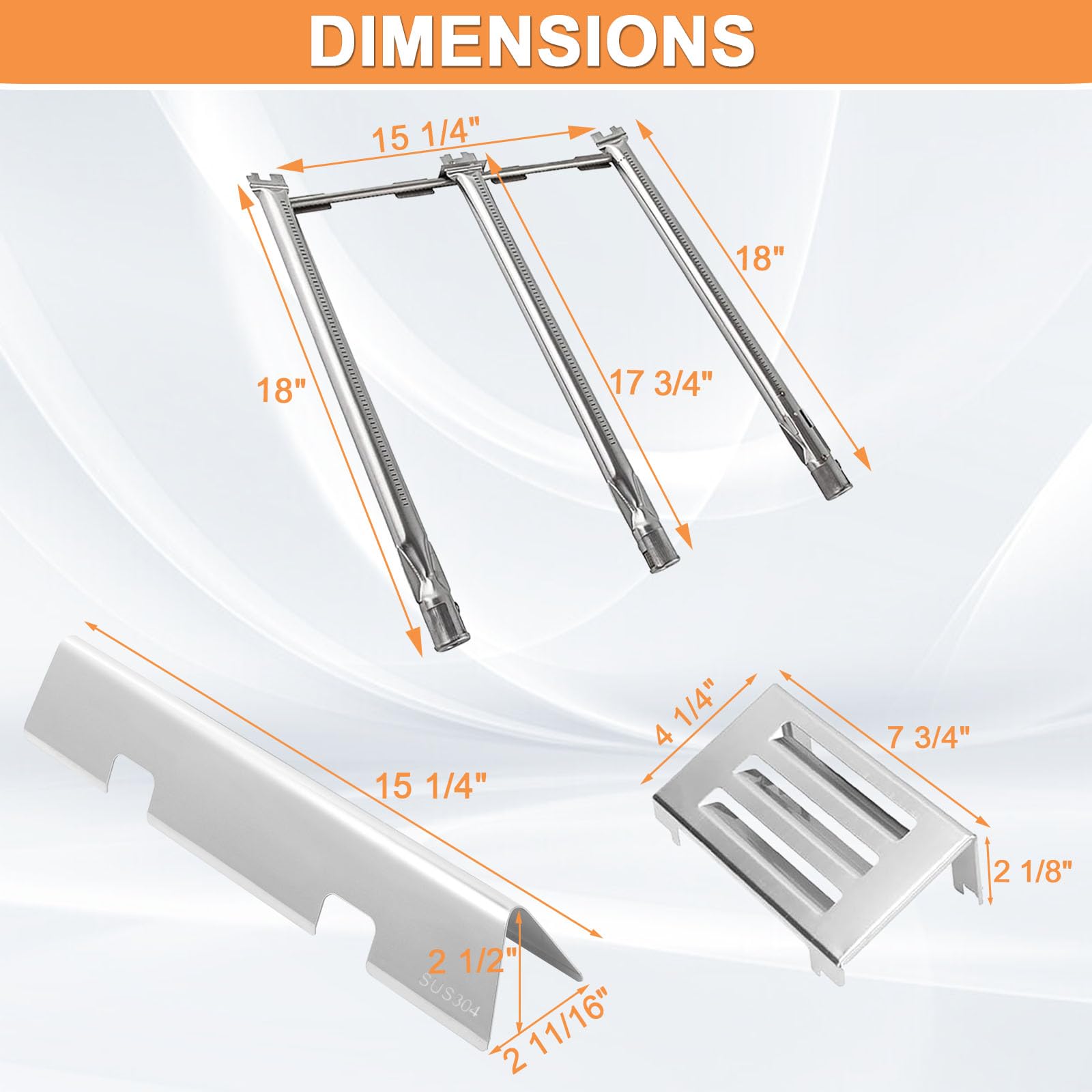 PETKAO heat deflector with measurements reducing flare-ups and reflecting heat