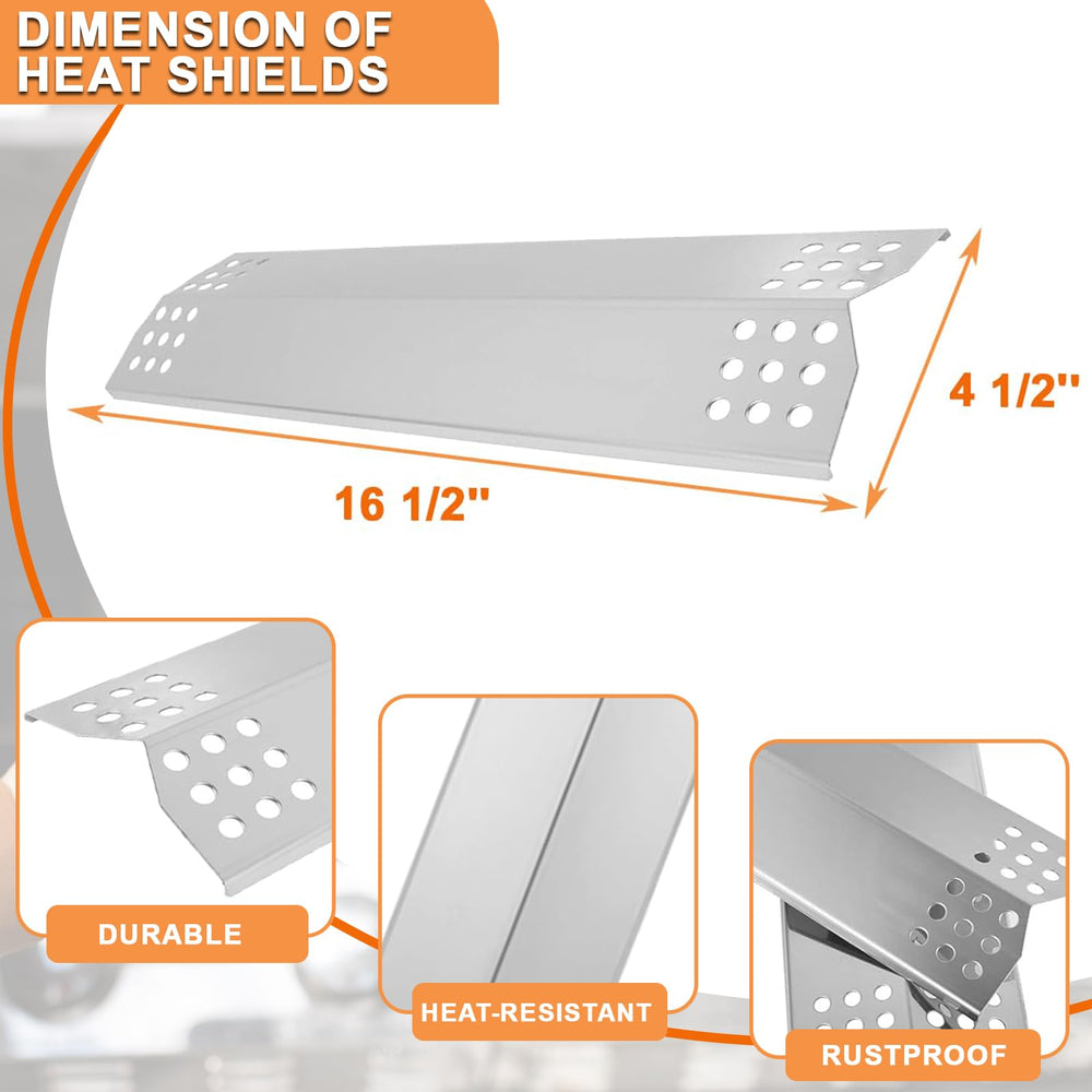 PETKAO heat shield top view protecting burners and improving heat spread
