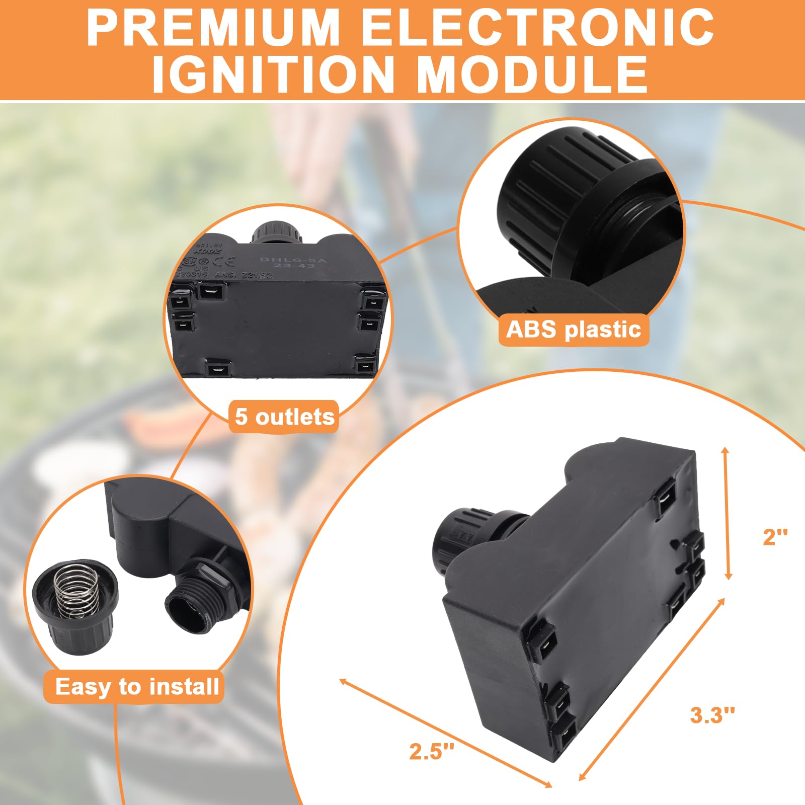 PETKAO igniter wires detail with multiple lengths for flexible installation