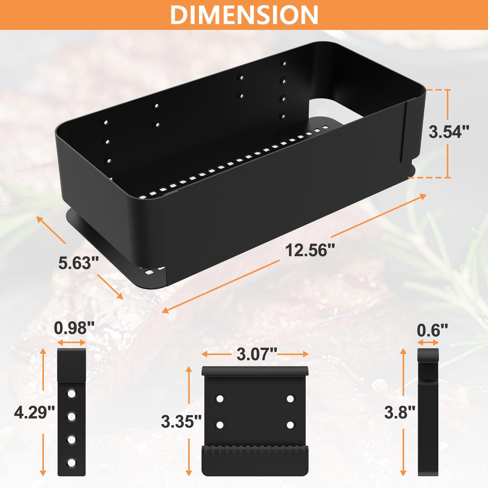 PETKAO basket mounted on Traeger Woodridge showing easy access benefit