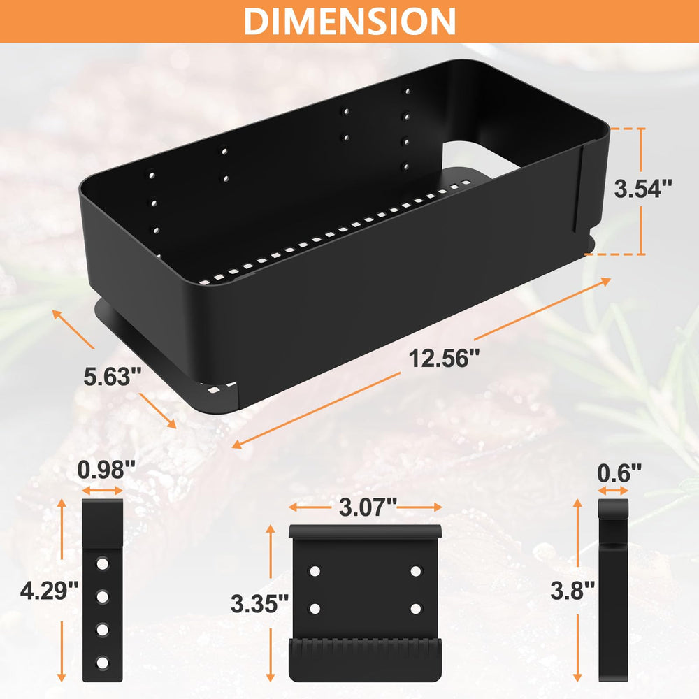 PETKAO basket mounted on Traeger Woodridge showing easy access benefit