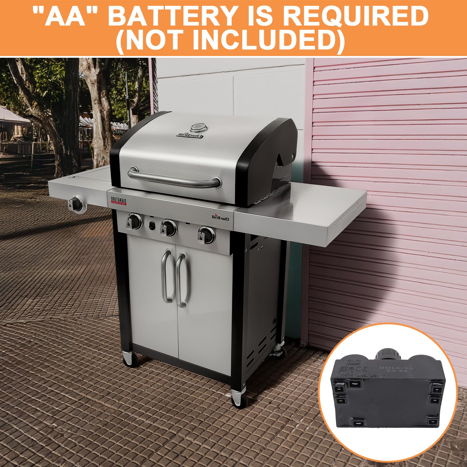 PETKAO module installed in a Char-Broil grill restoring reliable sparks