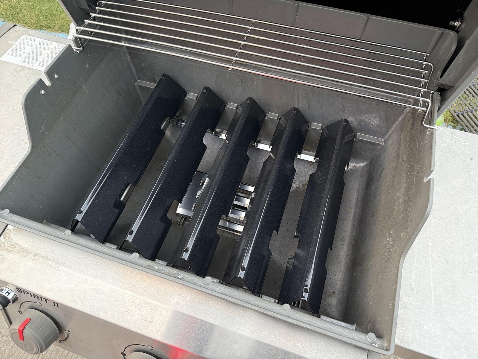 PETKAO installed parts in Weber grill displaying restored performance