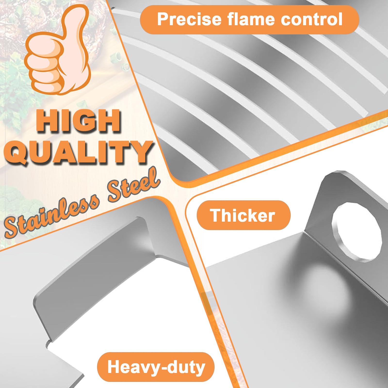 PETKAO installed in Pit Boss grill illustrating improved flame management